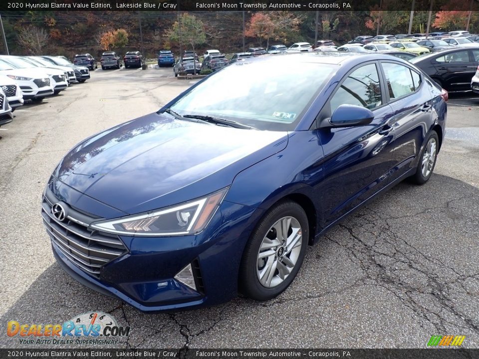 2020 Hyundai Elantra Value Edition Lakeside Blue / Gray Photo #5