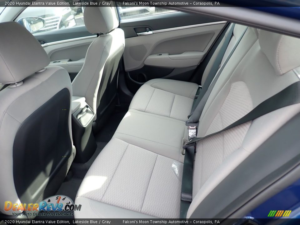 2020 Hyundai Elantra Value Edition Lakeside Blue / Gray Photo #8