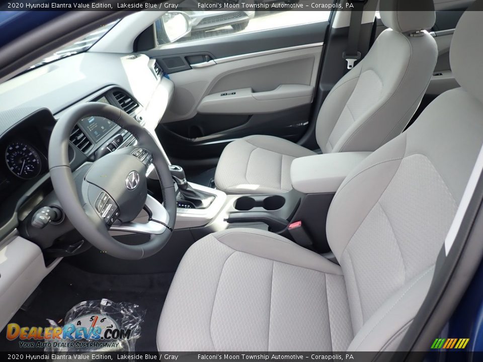 2020 Hyundai Elantra Value Edition Lakeside Blue / Gray Photo #10