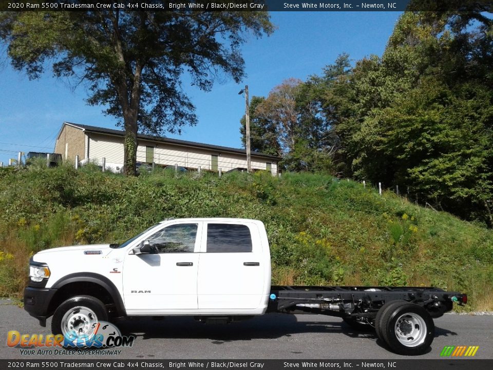 2020 Ram 5500 Tradesman Crew Cab 4x4 Chassis Bright White / Black/Diesel Gray Photo #1