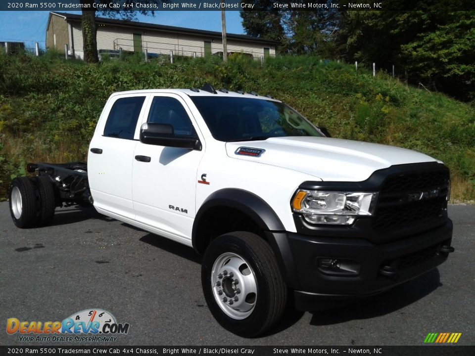 2020 Ram 5500 Tradesman Crew Cab 4x4 Chassis Bright White / Black/Diesel Gray Photo #4