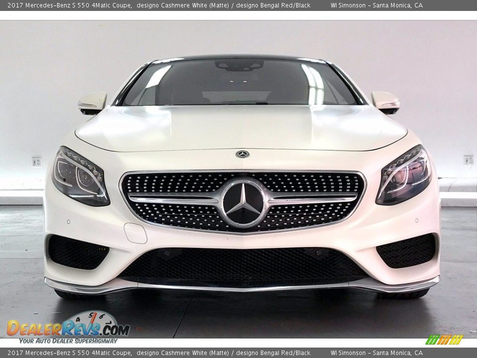 designo Cashmere White (Matte) 2017 Mercedes-Benz S 550 4Matic Coupe Photo #2