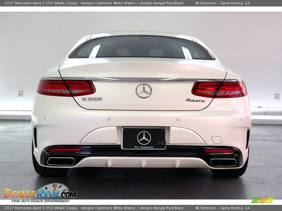 designo Cashmere White (Matte) 2017 Mercedes-Benz S 550 4Matic Coupe Photo #3