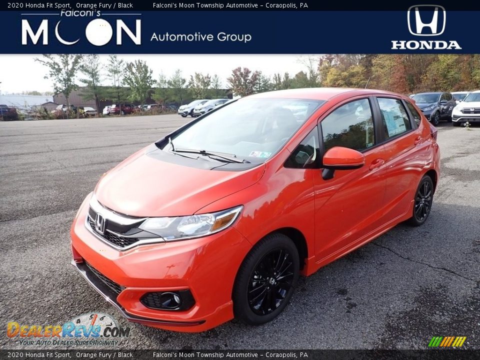 2020 Honda Fit Sport Orange Fury / Black Photo #1