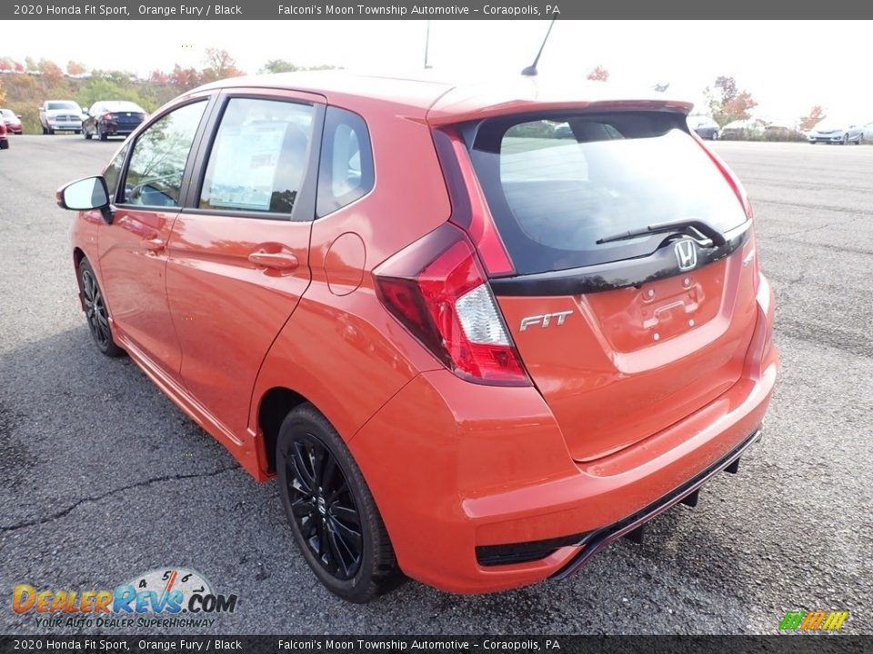 2020 Honda Fit Sport Orange Fury / Black Photo #3