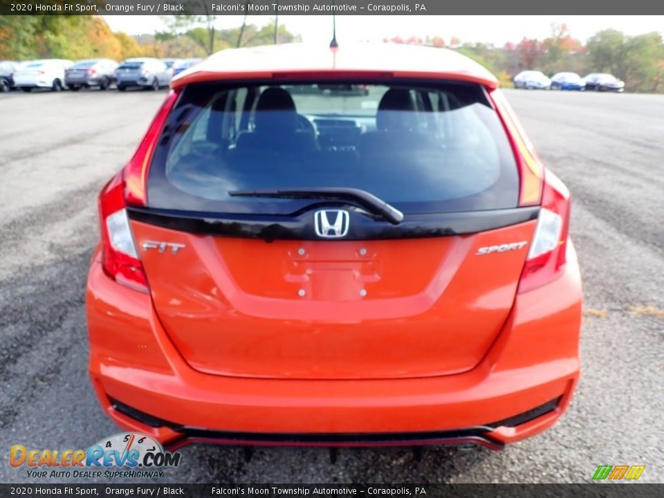 2020 Honda Fit Sport Orange Fury / Black Photo #4