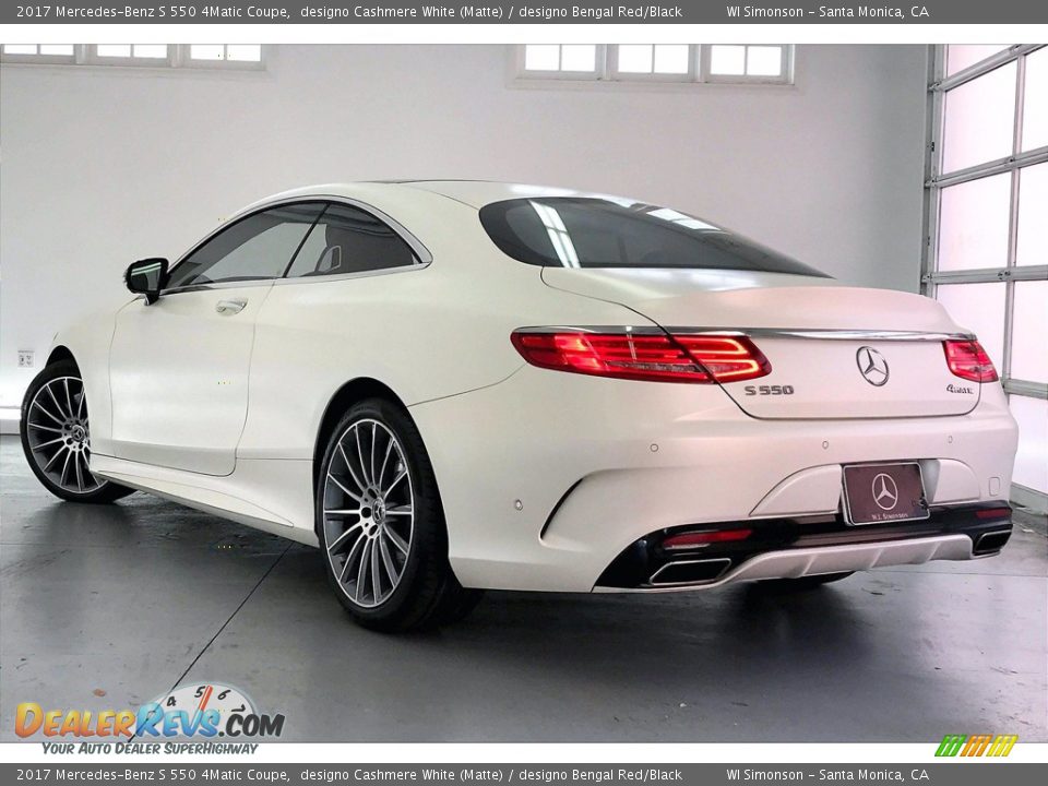 designo Cashmere White (Matte) 2017 Mercedes-Benz S 550 4Matic Coupe Photo #10