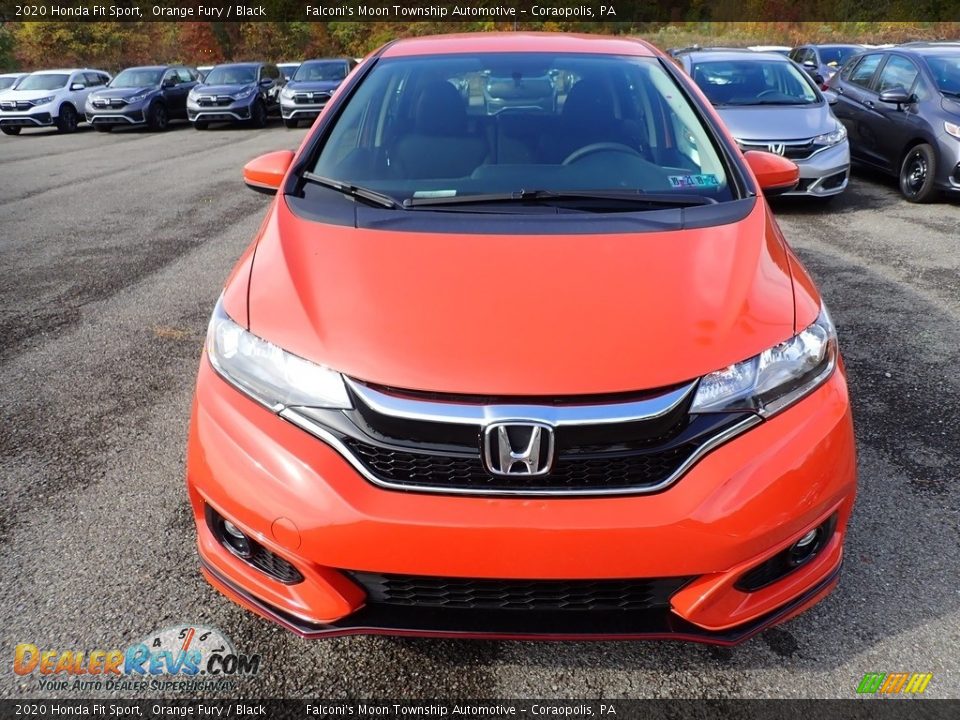 2020 Honda Fit Sport Orange Fury / Black Photo #7