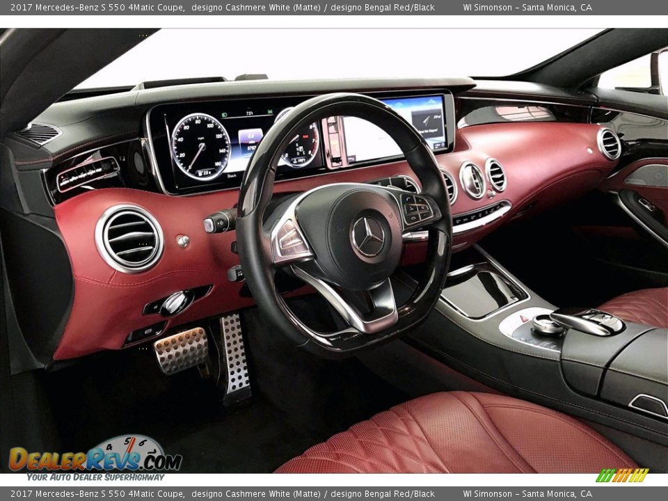 designo Bengal Red/Black Interior - 2017 Mercedes-Benz S 550 4Matic Coupe Photo #14