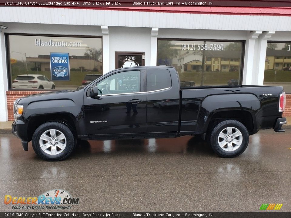 2016 GMC Canyon SLE Extended Cab 4x4 Onyx Black / Jet Black Photo #1