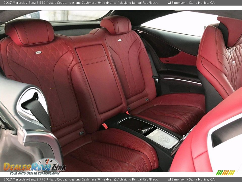 Rear Seat of 2017 Mercedes-Benz S 550 4Matic Coupe Photo #19