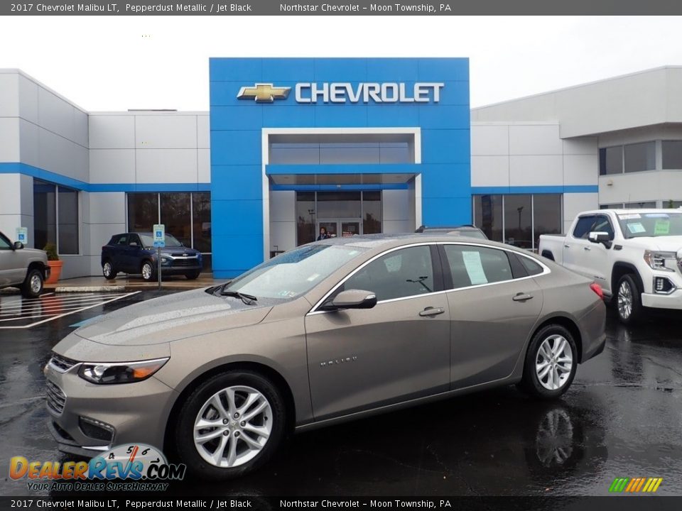 2017 Chevrolet Malibu LT Pepperdust Metallic / Jet Black Photo #1