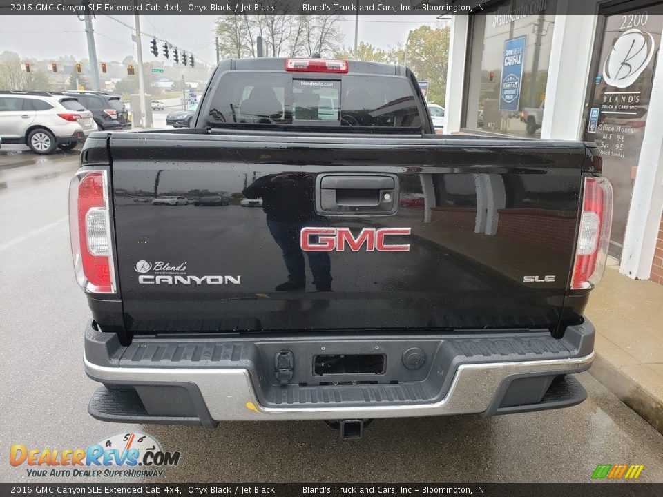 2016 GMC Canyon SLE Extended Cab 4x4 Onyx Black / Jet Black Photo #29