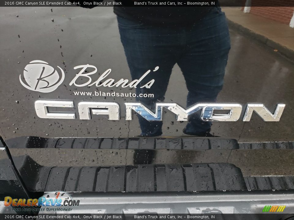 2016 GMC Canyon SLE Extended Cab 4x4 Onyx Black / Jet Black Photo #30