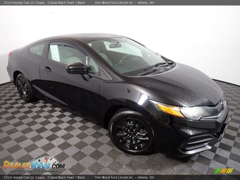 2014 Honda Civic LX Coupe Crystal Black Pearl / Black Photo #2
