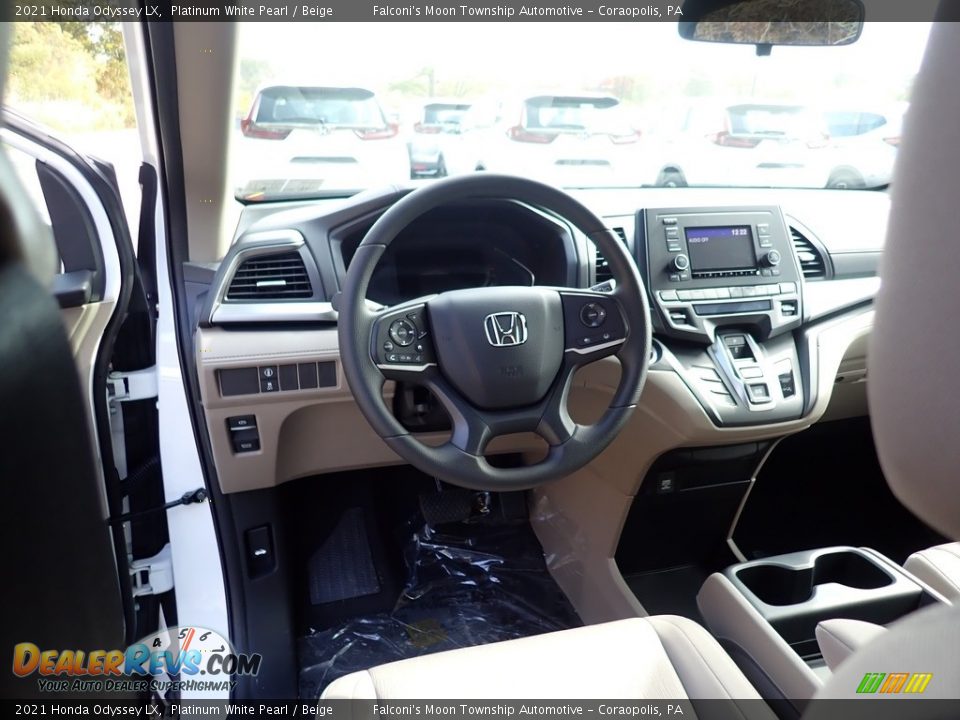 2021 Honda Odyssey LX Platinum White Pearl / Beige Photo #10