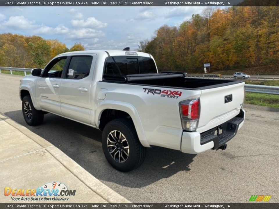 2021 Toyota Tacoma TRD Sport Double Cab 4x4 Wind Chill Pearl / TRD Cement/Black Photo #2