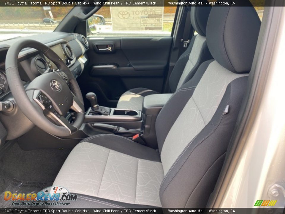 2021 Toyota Tacoma TRD Sport Double Cab 4x4 Wind Chill Pearl / TRD Cement/Black Photo #4
