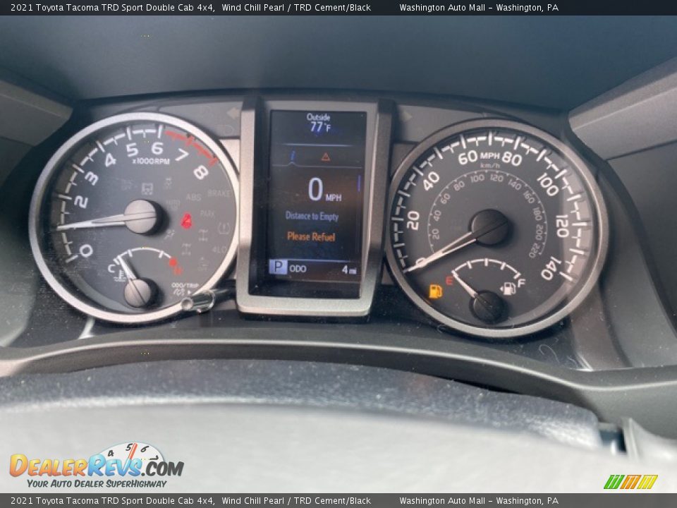 2021 Toyota Tacoma TRD Sport Double Cab 4x4 Gauges Photo #5