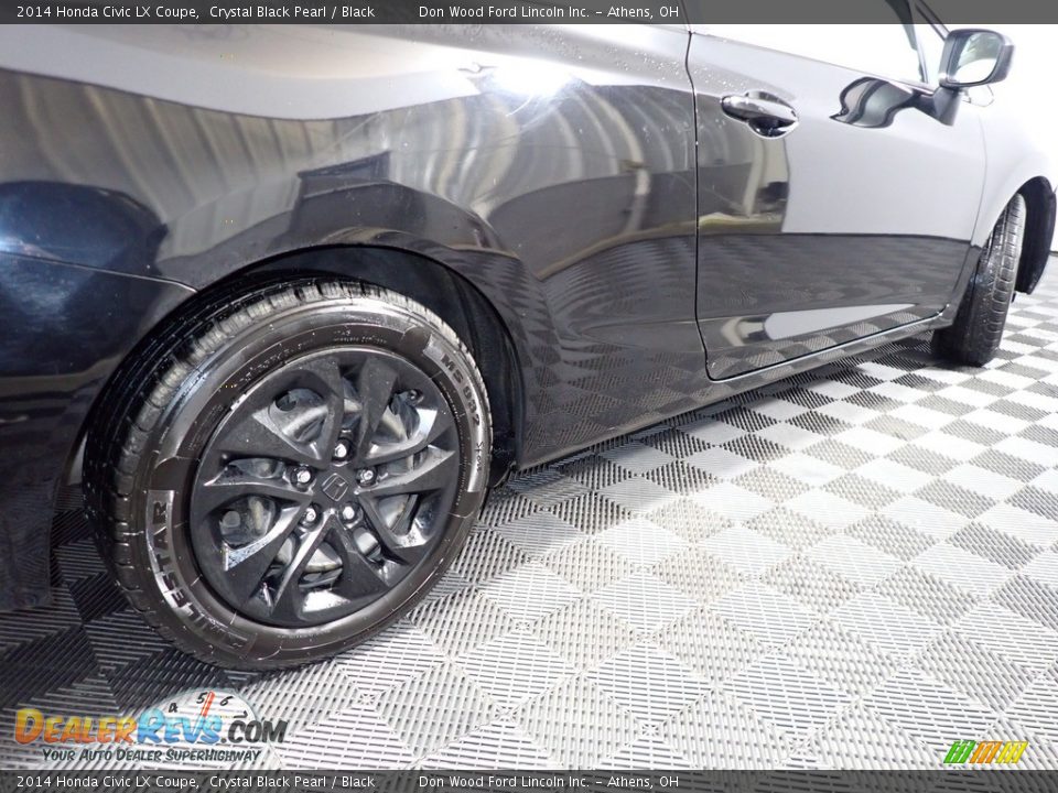 2014 Honda Civic LX Coupe Crystal Black Pearl / Black Photo #15