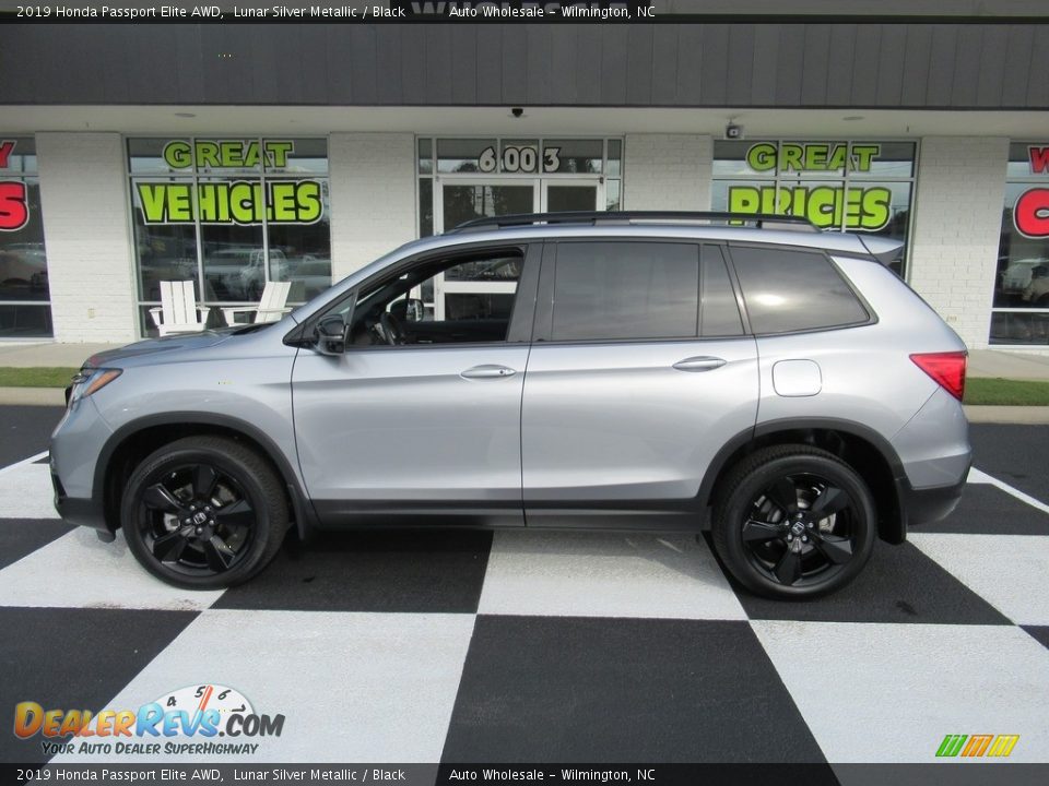 2019 Honda Passport Elite AWD Lunar Silver Metallic / Black Photo #1