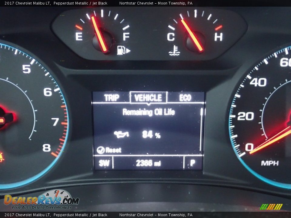 2017 Chevrolet Malibu LT Pepperdust Metallic / Jet Black Photo #29