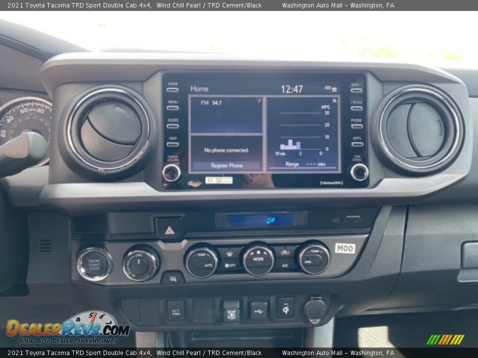 2021 Toyota Tacoma TRD Sport Double Cab 4x4 Wind Chill Pearl / TRD Cement/Black Photo #11