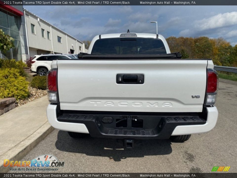 2021 Toyota Tacoma TRD Sport Double Cab 4x4 Wind Chill Pearl / TRD Cement/Black Photo #18