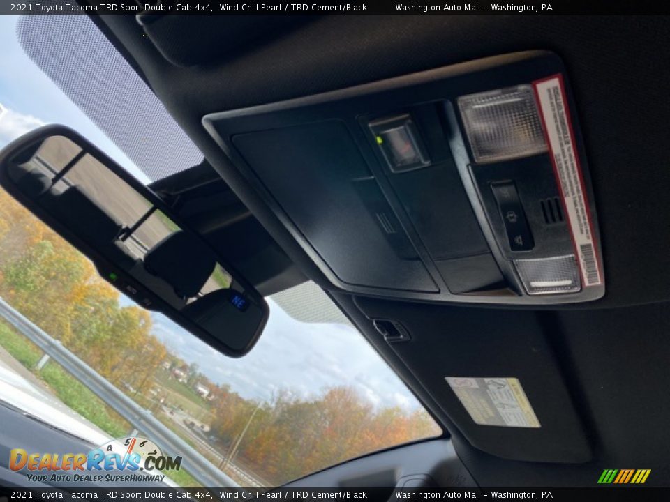 2021 Toyota Tacoma TRD Sport Double Cab 4x4 Wind Chill Pearl / TRD Cement/Black Photo #19