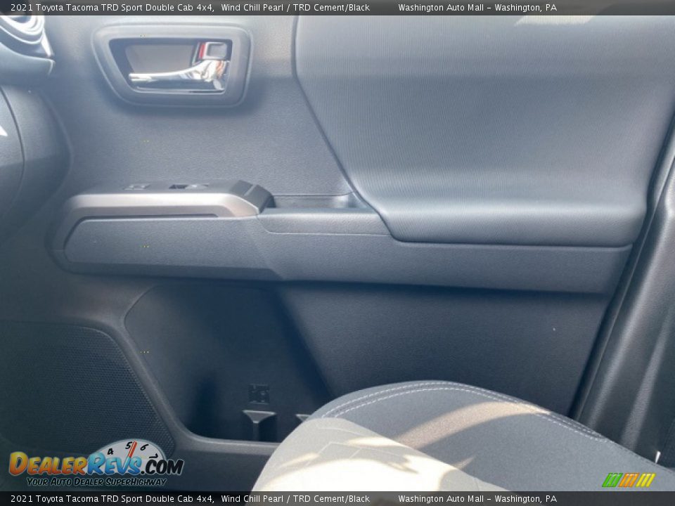 2021 Toyota Tacoma TRD Sport Double Cab 4x4 Wind Chill Pearl / TRD Cement/Black Photo #21