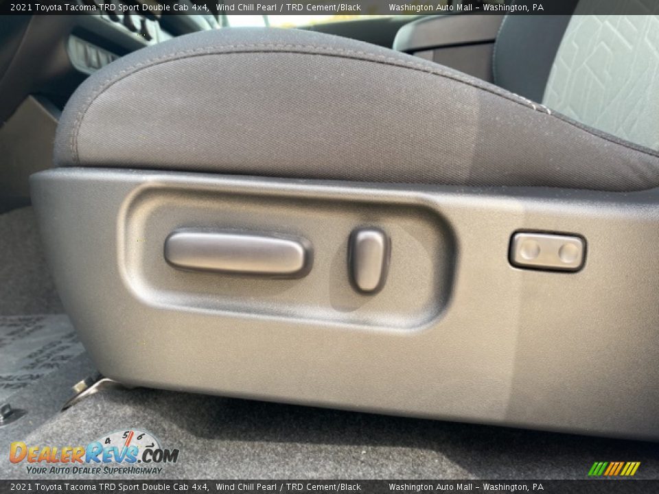 2021 Toyota Tacoma TRD Sport Double Cab 4x4 Wind Chill Pearl / TRD Cement/Black Photo #22