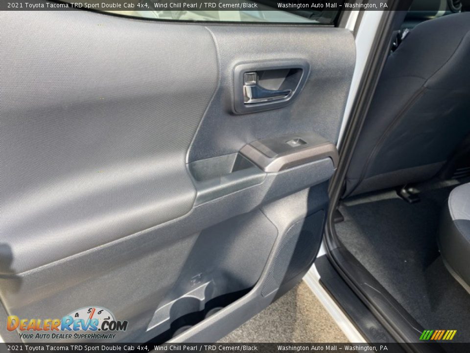 2021 Toyota Tacoma TRD Sport Double Cab 4x4 Wind Chill Pearl / TRD Cement/Black Photo #24