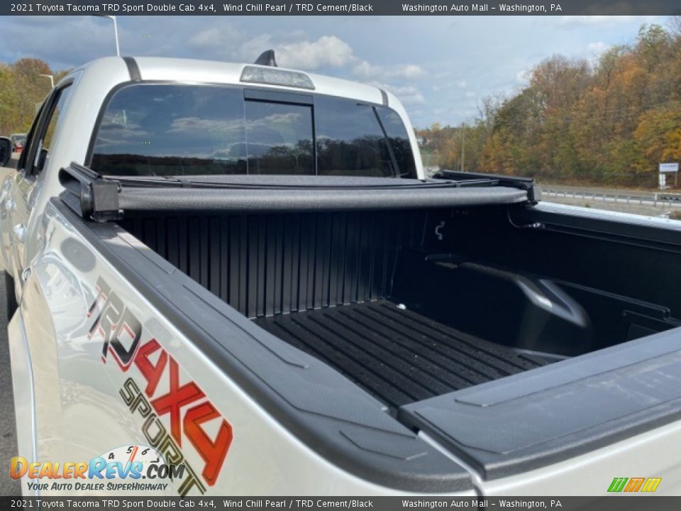 2021 Toyota Tacoma TRD Sport Double Cab 4x4 Wind Chill Pearl / TRD Cement/Black Photo #26