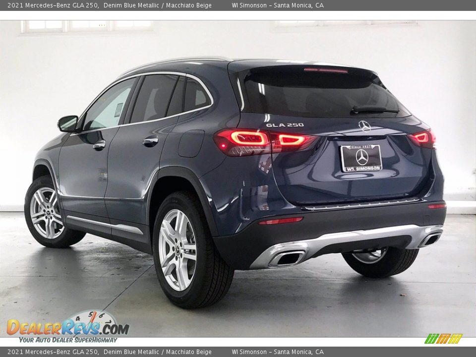 2021 Mercedes-Benz GLA 250 Denim Blue Metallic / Macchiato Beige Photo #2