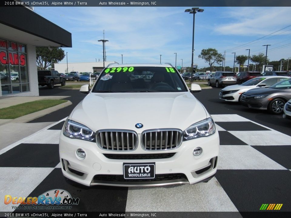 2018 BMW X5 xDrive35i Alpine White / Terra Photo #2
