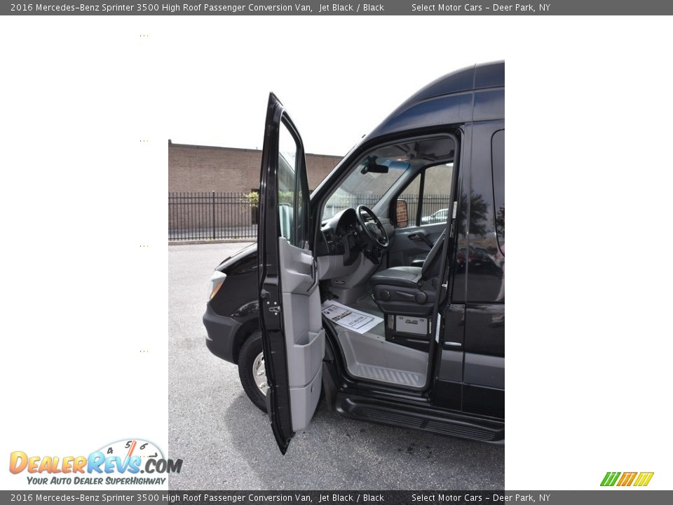 Front Seat of 2016 Mercedes-Benz Sprinter 3500 High Roof Passenger Conversion Van Photo #7