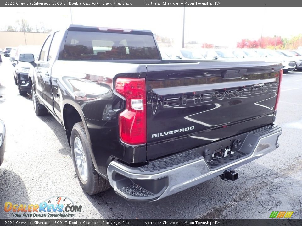 2021 Chevrolet Silverado 1500 LT Double Cab 4x4 Black / Jet Black Photo #3