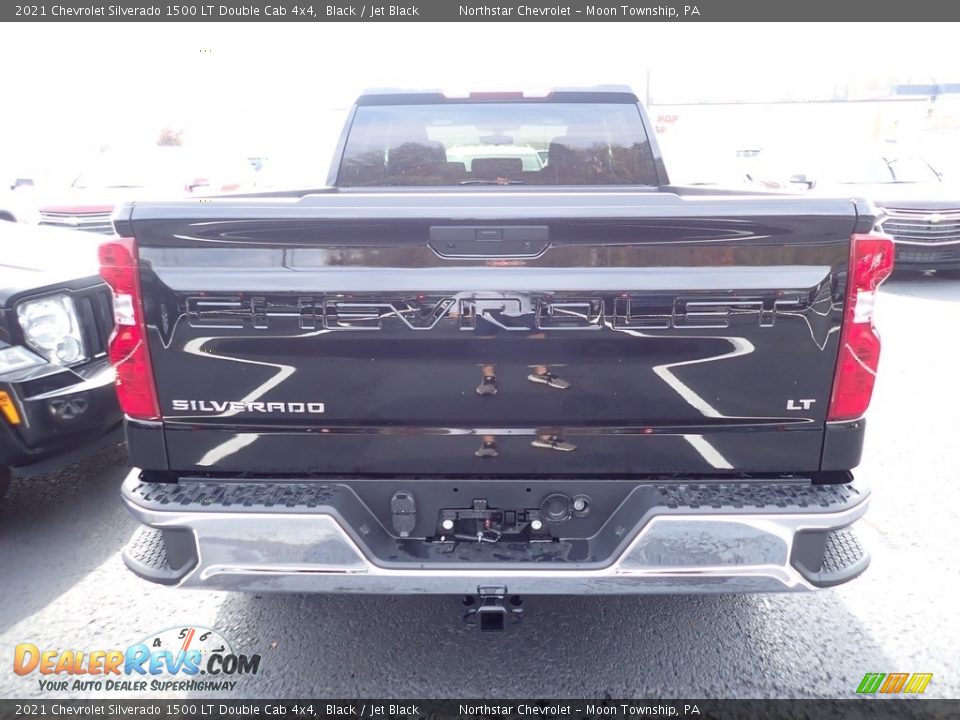 2021 Chevrolet Silverado 1500 LT Double Cab 4x4 Black / Jet Black Photo #4