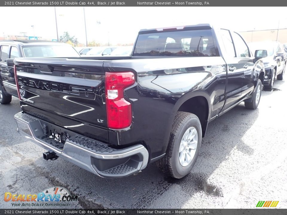 2021 Chevrolet Silverado 1500 LT Double Cab 4x4 Black / Jet Black Photo #5