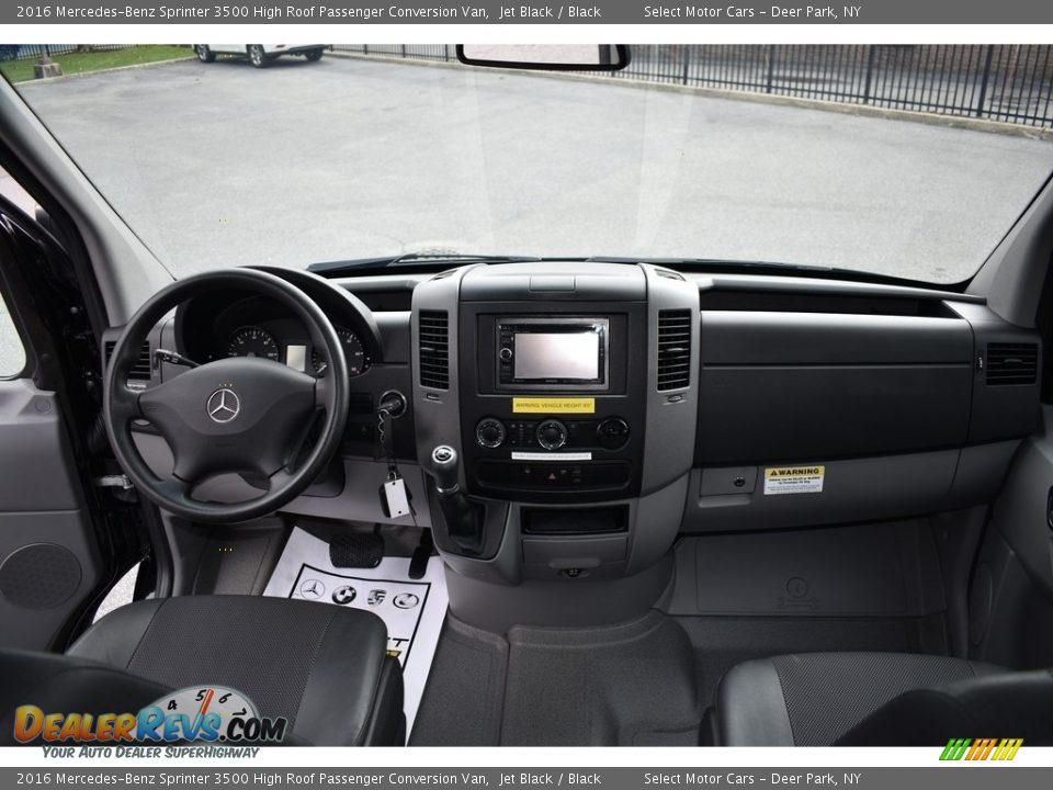 Dashboard of 2016 Mercedes-Benz Sprinter 3500 High Roof Passenger Conversion Van Photo #13