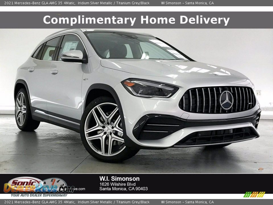 2021 Mercedes-Benz GLA AMG 35 4Matic Iridium Silver Metallic / Titanium Grey/Black Photo #1