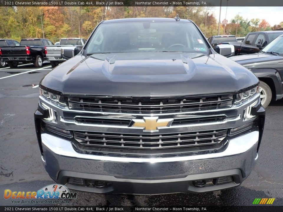 2021 Chevrolet Silverado 1500 LT Double Cab 4x4 Black / Jet Black Photo #8