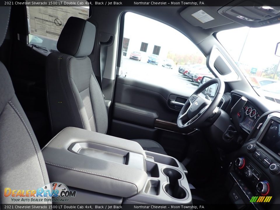 2021 Chevrolet Silverado 1500 LT Double Cab 4x4 Black / Jet Black Photo #9