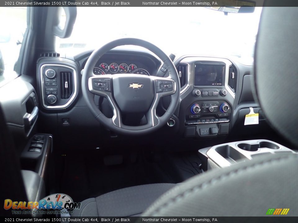 Dashboard of 2021 Chevrolet Silverado 1500 LT Double Cab 4x4 Photo #13