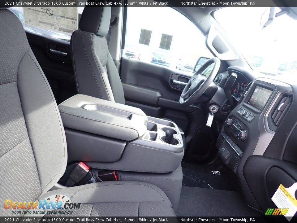 2021 Chevrolet Silverado 1500 Custom Trail Boss Crew Cab 4x4 Summit White / Jet Black Photo #10