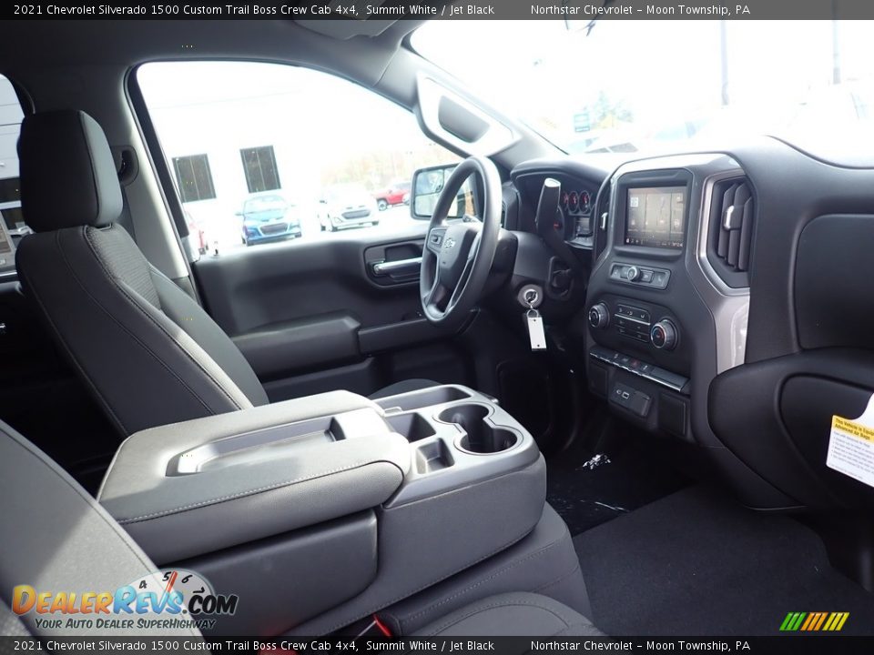 2021 Chevrolet Silverado 1500 Custom Trail Boss Crew Cab 4x4 Summit White / Jet Black Photo #11