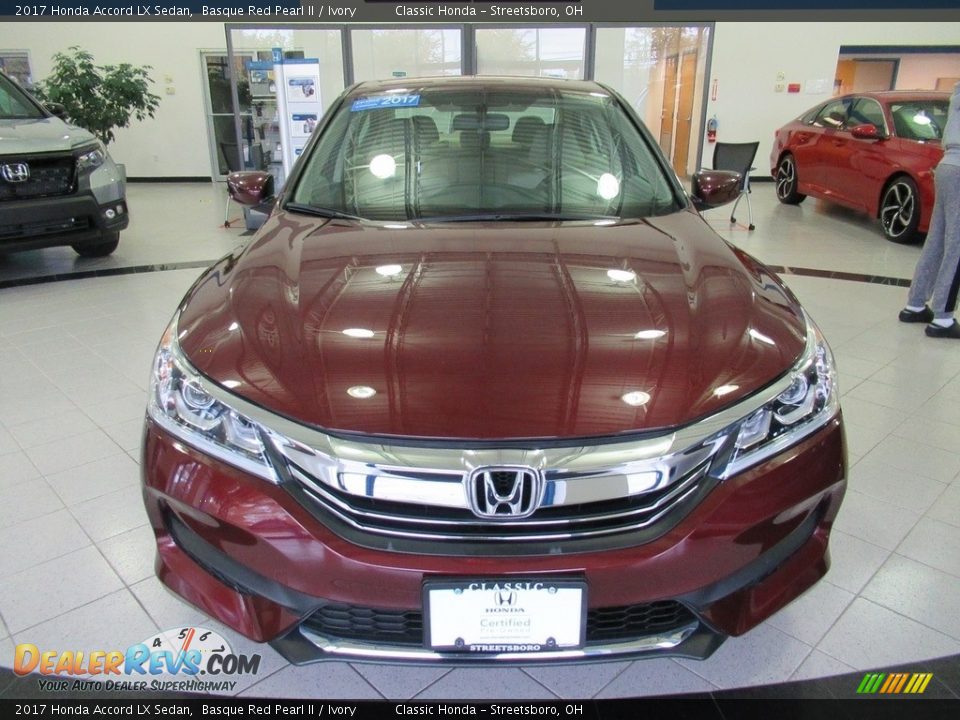 2017 Honda Accord LX Sedan Basque Red Pearl II / Ivory Photo #2