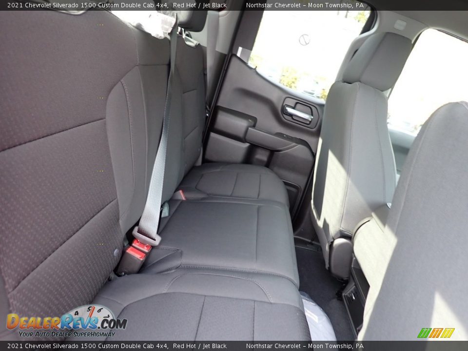 2021 Chevrolet Silverado 1500 Custom Double Cab 4x4 Red Hot / Jet Black Photo #11