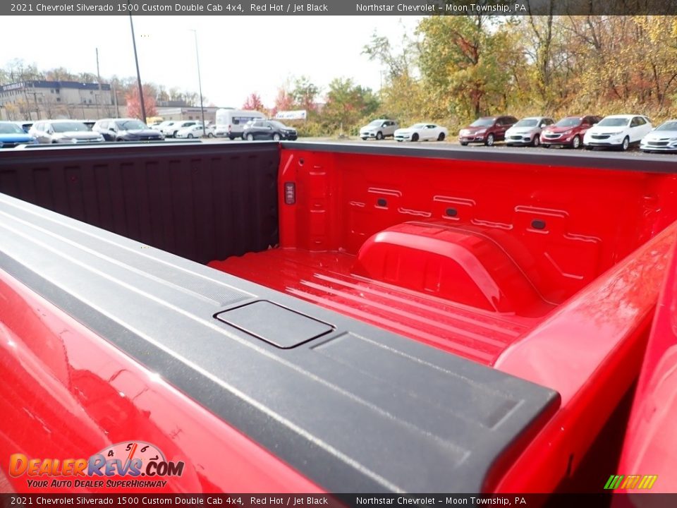 2021 Chevrolet Silverado 1500 Custom Double Cab 4x4 Red Hot / Jet Black Photo #12