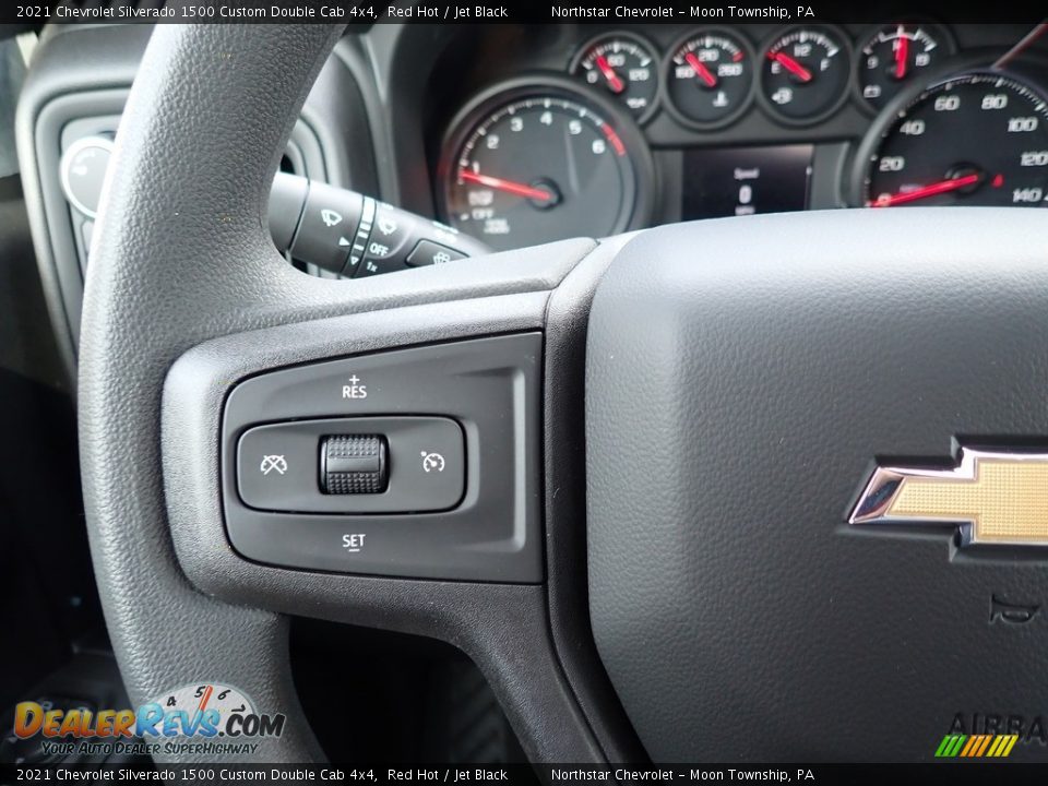 2021 Chevrolet Silverado 1500 Custom Double Cab 4x4 Steering Wheel Photo #18